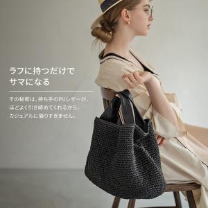 かごバッグ 2way トートバッグ レディース...の詳細画像3