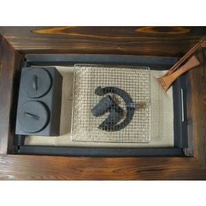 灰 五徳セット】囲炉裏テーブル 座卓タイプ3点セット 1000X800X280mm