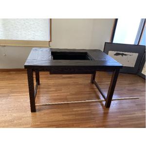 ダイニング囲炉裏テーブル 1200X800X700mm 蓋付 普通サイズの