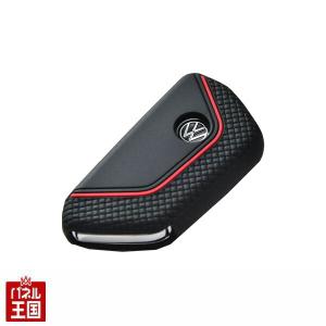 シリコンキーカバー フォルクスワーゲン ゴルフ8 BLACK x RED Silicon Key Cover for Volkswagen Golf8 CS-SKC-01BR CTC｜hazaway-shop