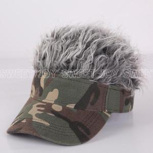 キャップ メンズ 帽子 付け毛 髪付き帽子 毛...の詳細画像5