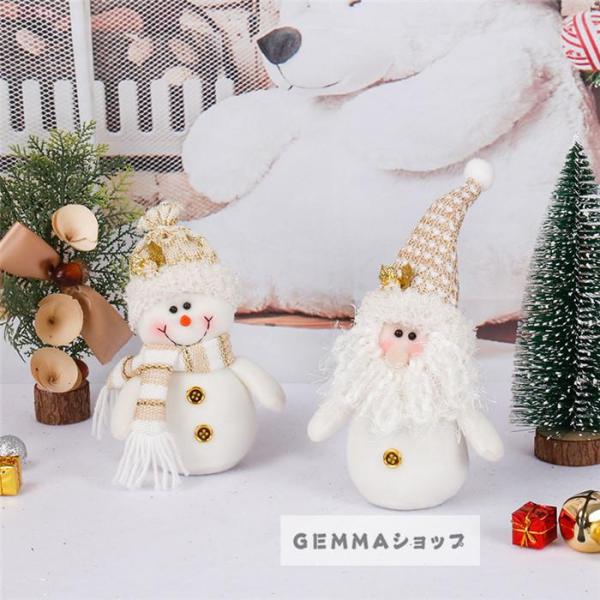 2個セット クリスマス ドール 雪だるま 人形 クリスマス デコレーション製品クリスマスギフト 装飾...