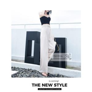 ワイドパンツ ロング丈 ガウチョパンツ レディ...の詳細画像2