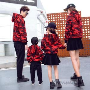 迷彩パーカー セットアップ 親子服 親子ペア ...の詳細画像1
