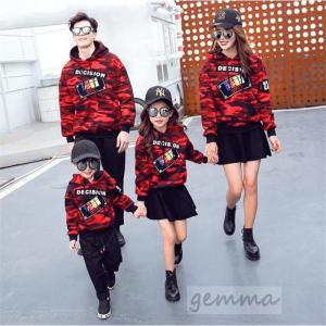 迷彩パーカー セットアップ 親子服 親子ペア ...の詳細画像4