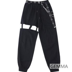 ダンスパンツ レディース カーゴパンツ ダメージ ゆったり jazz ジャズ ヒップホップ hiphop 迷彩トップス キラキラ キャミソール