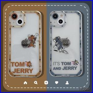 スマホケース トムとジェリー iPhoneケース iPhone13ケース 耐衝撃性　透明 アイフォンケース 韓国 iPhone12proケース｜haze-grass
