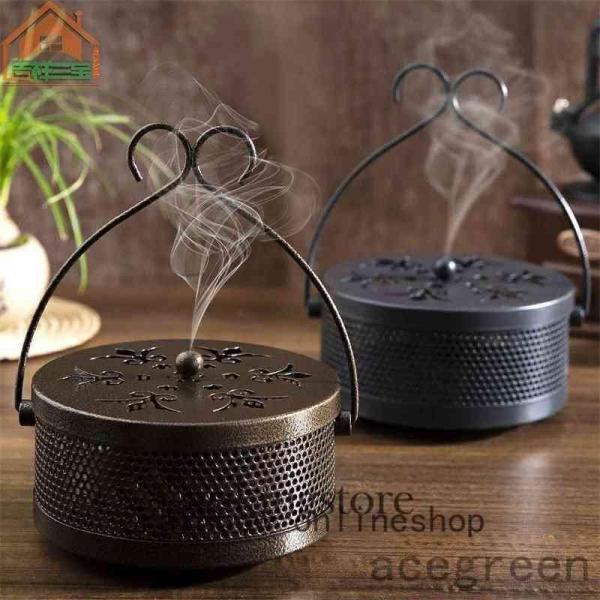 【値下げ】蚊取り線香ホルダーおしゃれ蚊取り線香入れ蚊取り線香立てキャンプ蚊遣器蚊取り器吊り下げ鉄製レ...