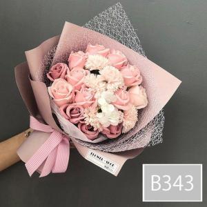 スタンディング ソープフラワー 造花 花束 ア...の詳細画像1