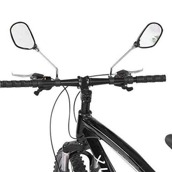 自転車バックミラー ハンドルミラー 360°自由回転 直径22.2mmのハンドルバーに取り付け可能 ...