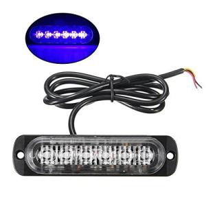VORCOOL 緊急用ストロボライト 18W 12-24V 6LED トラックルーフトップストロボ ライトバー