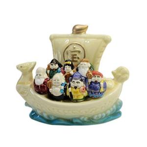 クラフトマンハウス 七福神 開運 宝船, サイズ:高さ18×奥行10×幅16cm