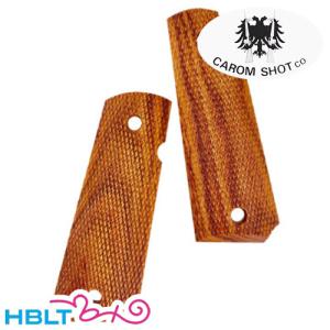 キャロムショット 木製グリップ 東京マルイ コルトパイソン 用 紫檀