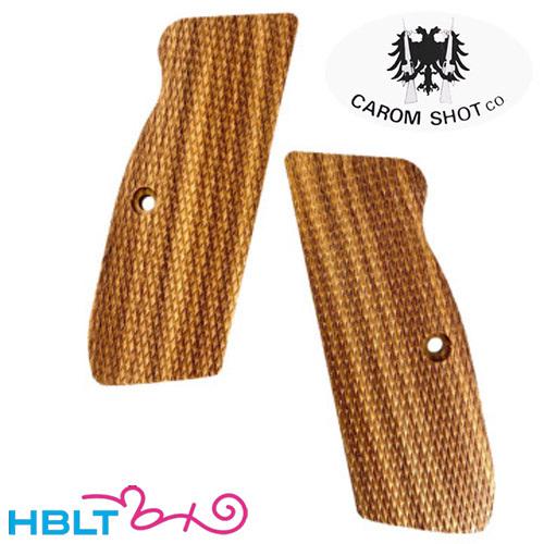 キャロムショット KSC Cz75 用 木製グリップ 紫檀チェッカー