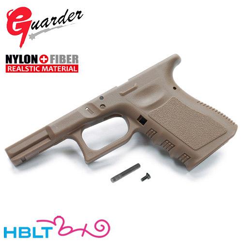 ガーダー フレーム KJ グロック19 ガスブローバック 用 リアル刻印 USA (TAN)