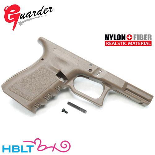 ガーダー フレーム KJ G19 G23 GBB用 リアル刻印 /ヨーロッパ刻印（TAN/FDE）