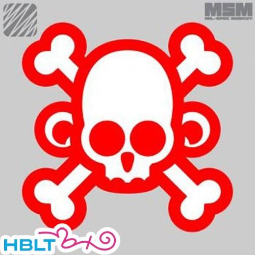 パッチ MSM ミルスペックモンキー SkullMonkey Crossbones（刺繍）