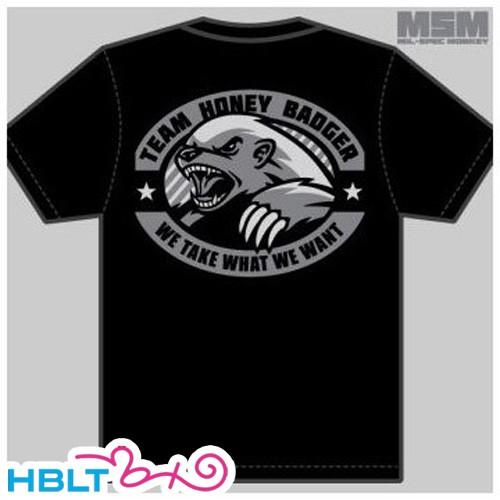 ミリタリー Tシャツ MSM ミルスペックモンキー Honey Badger