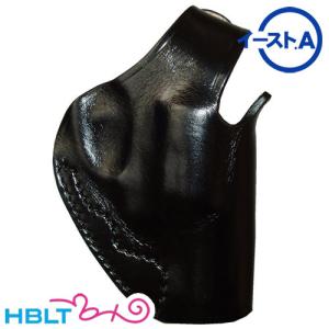 イーストA 革 シルエット ヒップ ホルスター J-ポリス サムブレイク クロス Black JP2 BK｜HBLT