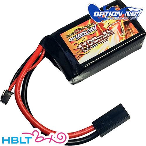 オプション No.1 リポバッテリー LiPo 1100mAh 11.1v PEQタイプ GB-00...