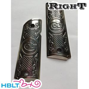 メタルグリップ コルト ランバント ホースレリーフ ゴールド【Right】 メタルグリップ コルト ランバント ホースレリーフ ゴールド