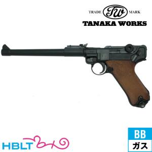 タナカワークス ルガー P08 エルフルト 刻印 8インチ R-Type HW ブラック（ガスガン ブローバック 本体）｜HBLT