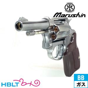 マルシン ポリスリボルバー 77ミリ銃身 Xカート 樹脂グリップ ABS シルバー 3 インチ（ガス...