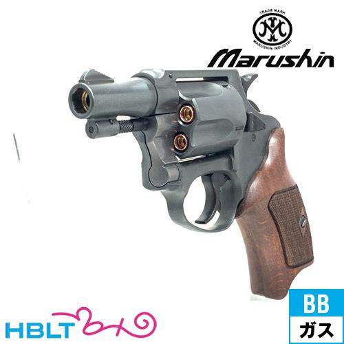 マルシン ポリスリボルバー 51ミリ銃身 Xカート ハーフチェッカー木製グリップ HW エクセレント...