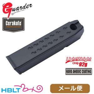 ガーダー アルミ マガジンケース 東京マルイ ガスブロ グロック G17 G18C G19 G22 G26 G34（軽量92g ブラック 9mmマーク） メール便 対応商品｜hblt