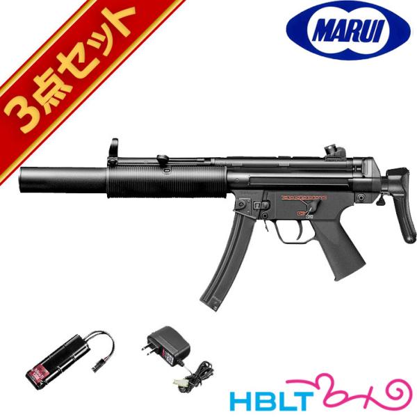 フルセット 東京マルイ H&amp;K MP5 SD6 電動ガン バッテリー 充電器セット