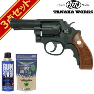 タナカワークス S&amp;W M13 FBIスペシャル Ver3 グリップアダプター付 HW ガスブローバ...