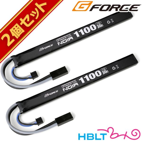 G FORCE ジーフォース Noir LiPo 7.4V 1100mAh 電動ガン AK ロングタ...