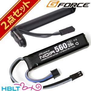 G FORCE ジーフォース Noir LiPo 7.4V 560mAh 電動コンパクトマシンガン リポバッテリー コネクタ セット｜hblt