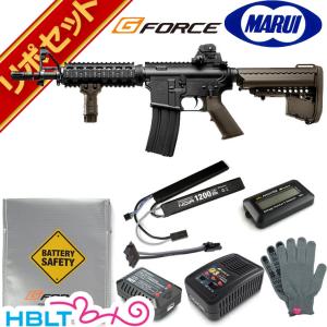 東京マルイ M4 CQB-R FDE 次世代電動ガン G-FORCE リポバッテリー フルセット｜hblt