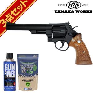 タナカワークス S&W M29 カウンターボアード Ver.3 HW ブラック 6.5インチ ガスリボルバー フルセット｜HBLT