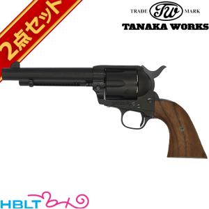 タナカワークス Colt SAA.45 2nd Gen ペガサス2 HW 5_1/2 インチ アーティラリー ガスリボルバー 木グリセット｜hblt