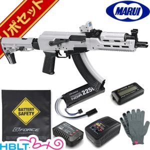 東京マルイ AK ホワイト ストーム 次世代電動ガン リポバッテリー & マイクロプロサイト フルセット｜hblt