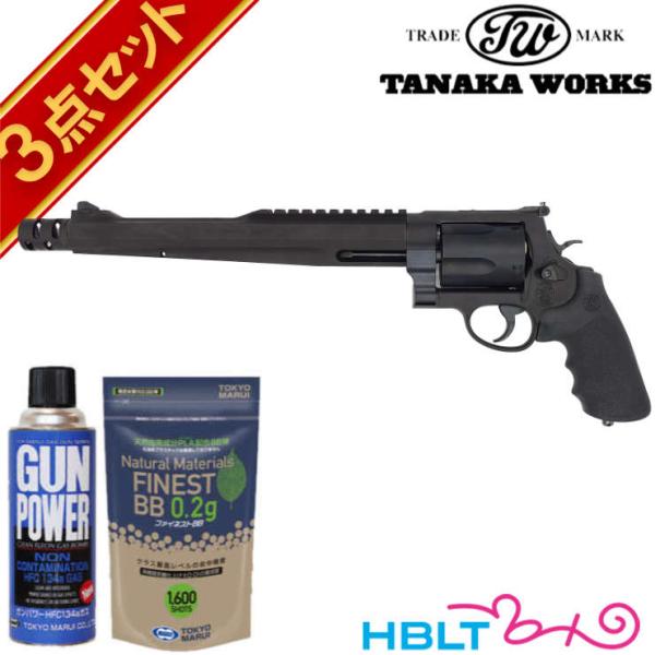 タナカワークス S&amp;W M500 PC Ver.2 HW ブラック 10.5インチ ガスリボルバー ...
