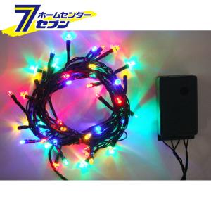 室内用 LEDストレートコードライト 50球/4色ミックス/グリーンコード SHG50MIX コロナ産業 [イルミネーション　クリスマス]｜hc7