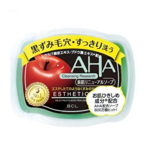 AHA クレンジングリサーチ 素肌リニューアルソープ (100g)  (美容石鹸 洗顔 石けん 角質ケア ピーリング 毛穴 ＢＣＬカンパニー)｜hc7