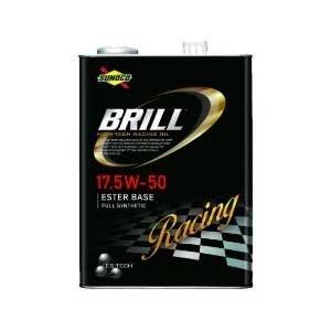 エンジンオイル BRILL ブリル 17.5W-50 4Lx4缶   日本サン石油 SUNOCO スノコ