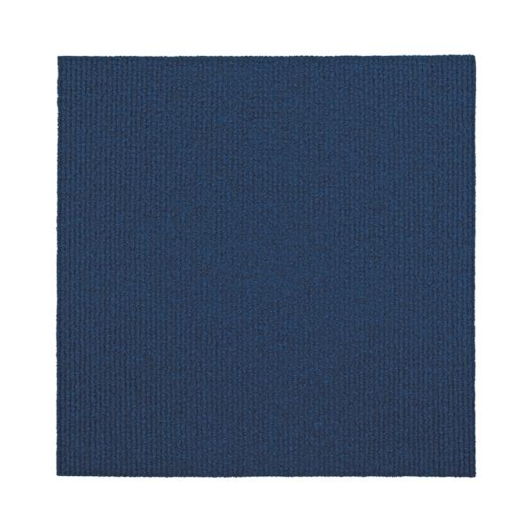 洗える吸着マット 30×30cm 9枚セット ネイビー (敷物 洗濯可能 ペット リビング カット可...