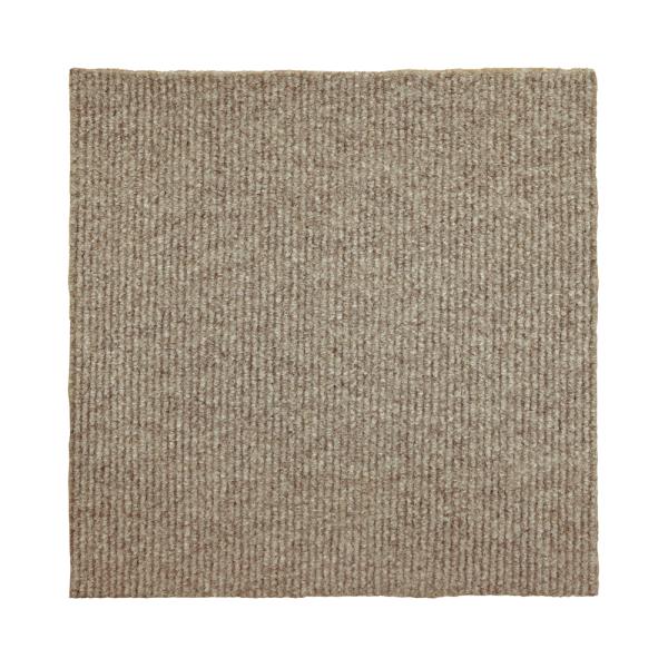 洗える吸着マット 30×30cm 9枚セット ベージュ (敷物 洗濯可能 ペット リビング カット可...