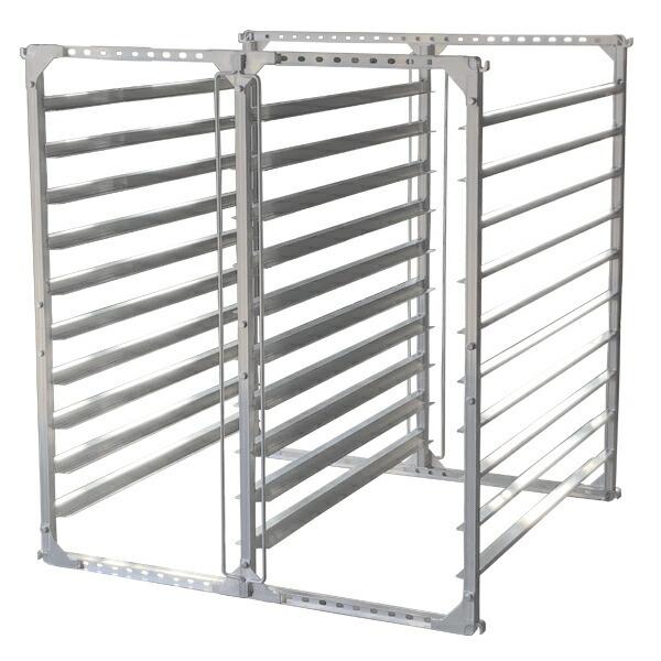 オールアルミ製 水平式育苗棚 SH-80N アルミス [苗箱80枚用] 爆買