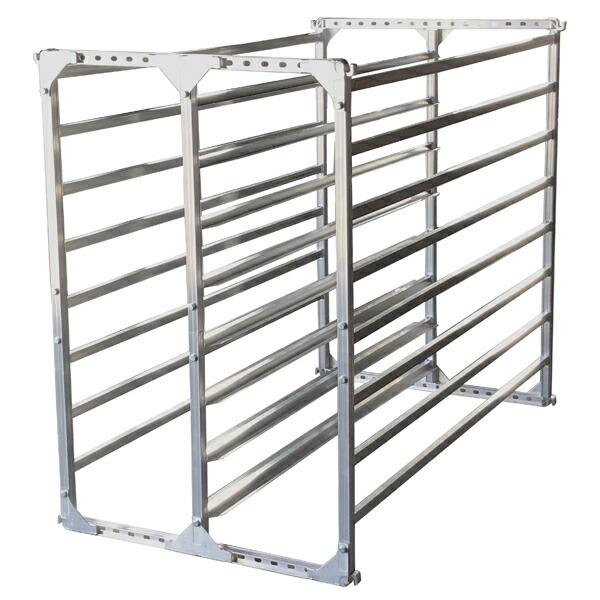 苗コン オールアルミ苗棚 AJ-80N アルミス [苗箱80枚用 苗箱運搬専用] 爆買