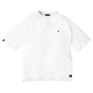 5ポケット 半袖 Tシャツ ホワイト L G-947 (作業着 作業服 ワークウェア 機能性 収納力 快適 ゆったり トップス カジュアル コーコス信岡  CO-COS)｜hc7