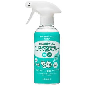 暮らしの重曹せっけんエリそで泡スプレー　280ｍｌ ミヨシ石鹸 [部分洗い用洗剤 衣類用]｜hc7