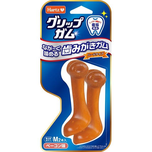 住商アグロ グリップガム M 2本入 (小型犬 中型犬 犬用 おやつ ベーコン味 デンタルガム 歯み...