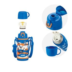 真空断熱2ウェイボトル 600ml ブルーブラ...の詳細画像1