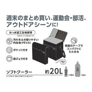 ソフトクーラー 20L オールブラック RFD...の詳細画像1